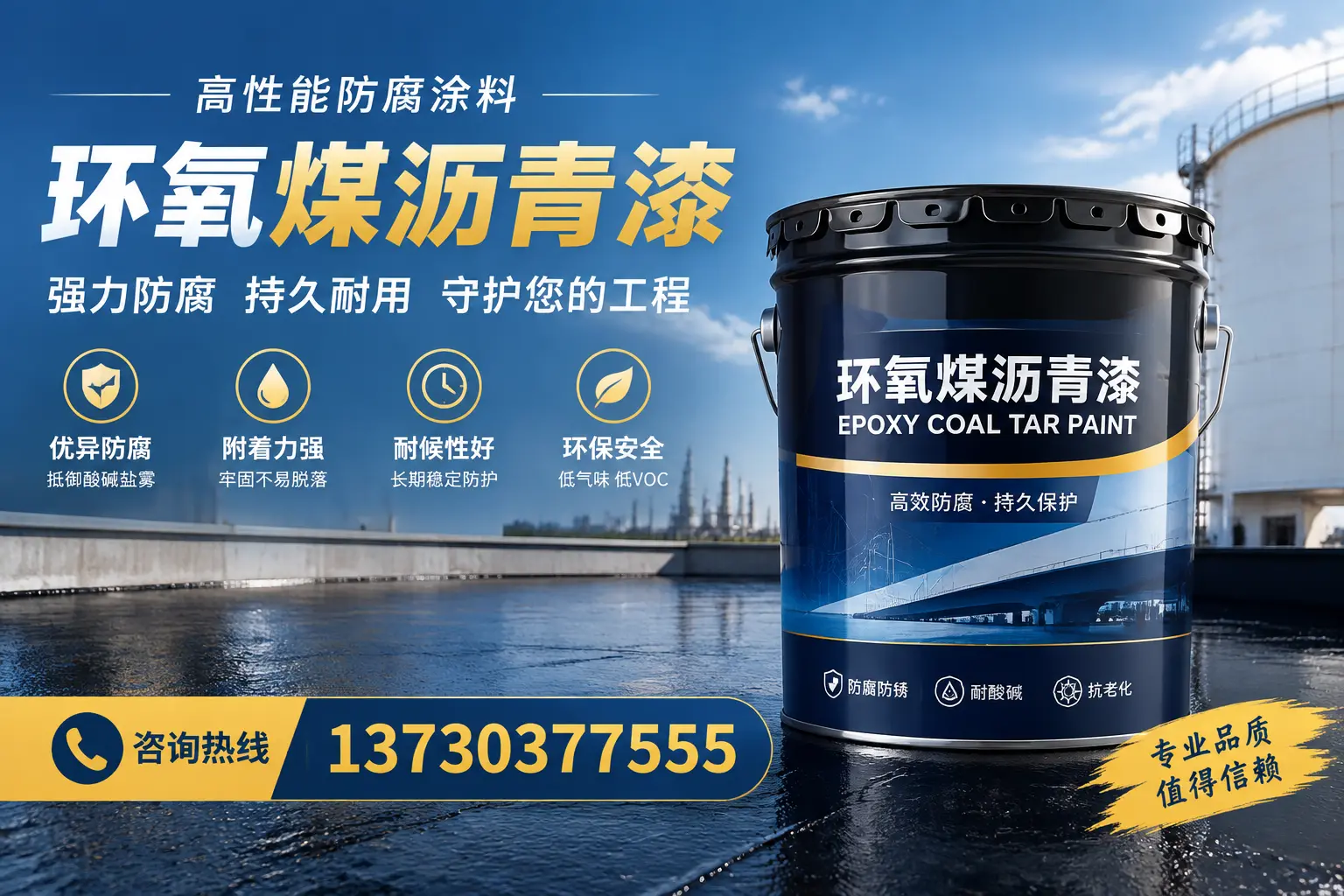 环氧煤沥青漆的耐久性分析，适合牡丹江的使用场景